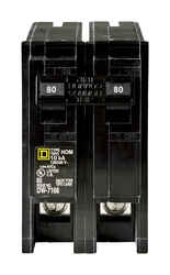 Square D HomeLine 80 amps Plug In 2-Pole Circuit Breaker