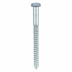 HILLMAN 5-1/2 in. L x 1/2 in. Hex Hot Dipped Galvanized Steel Lag Screw 25 pk