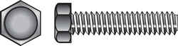 HILLMAN 3/8 in. Dia. x 3-1/2 in. L Zinc Plated Steel Hex Tap Bolt 50 box