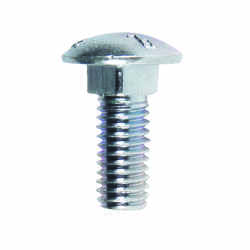 HILLMAN 3/8 Dia. x 1 in. L Zinc-Plated Steel Carriage Bolt 100 pk