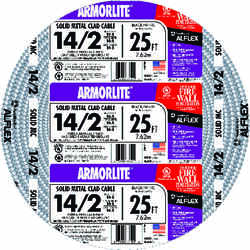 Southwire 25 ft. Stranded Aluminum Armored MC Cable 14/2