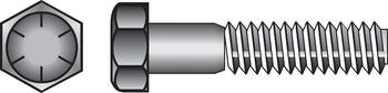 HILLMAN 5/8 in. Dia. x 4 in. L Heat Treated Yellow Dichromate Hex Head Cap Screw 25 box