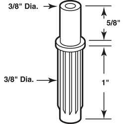 Prime-Line White Plastic Pivot and Guide 1 pk