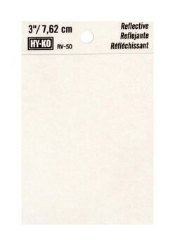 Hy-Ko 3 in. Vinyl Reflective Blank Special Character Self-Adhesive Black