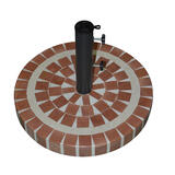 Bond Manufacturing Multicolored Cement Umbrella Base 20 in. W x 17 in. H