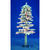 Holiday Bright Lights Clear Prelit Flocked Artificial Tree 100 lights 337 tips 4 ft.