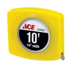Ace 10 ft. L x 0.25 in. W Pocket Tape Measure Yellow 1 pk