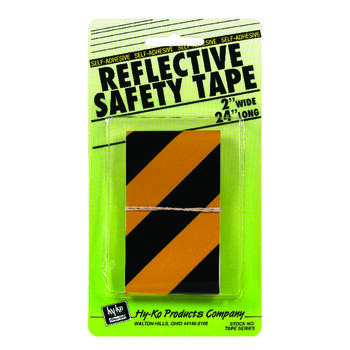 Hy-Ko Safety Tape 2 X 24 Black, Yellow