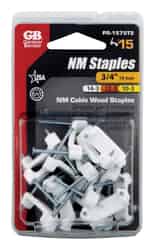 Gardner Bender 3/4 in. W Plastic Insulated Cable Staple 15 pk