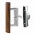 Prime-Line Wood Tone Steel Outdoor Sliding Glass Door Security Latch