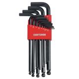 Craftsman 1/4 Metric Long and Short Arm 7.8 in. 13 Ball End Hex Key Set