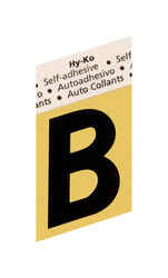 Hy-Ko 1-1/2 in. Black Letter Self-Adhesive Aluminum B