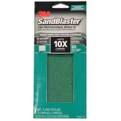 3M SandBlaster 9 in. L X 3-2/3 in. W 80 Grit Ceramic Sandpaper 6 pk