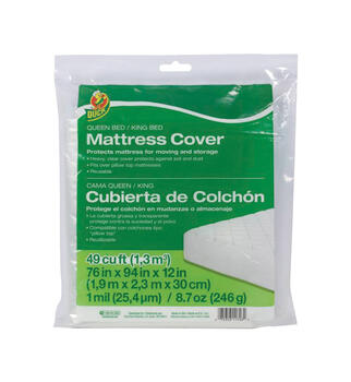 Duck Brand Queen Plastic Mattress Cover