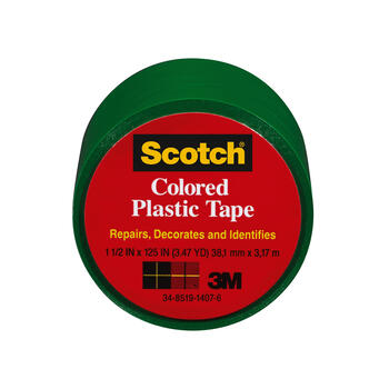 Scotch Green 125 in. L X 1.5 in. W Plastic Tape