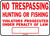 Hy-Ko English No Trespassing, Hunting or Fishing 10 in. H x 14 in. W Aluminum Sign