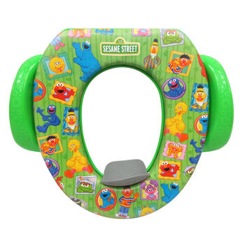 Ginsey Sesame Street Framed Friends Round Soft Child's Toilet Seat