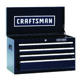 Craftsman 26 in. 12 in. D x 15-1/4 in. H Steel Top Tool Chest Black 4 drawer