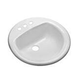 Mansfield MS Round 19.625 in. Lavatory Sink White