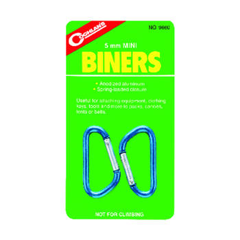 Coghlan's Assorted Mini Carabiners 5.375 in. H X 3 in. W X 0.125 in. L 2 pk