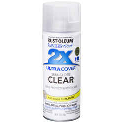 Rust-Oleum Painter's Touch Ultra Cover Semi-Gloss Spray Paint 12 oz. Clear
