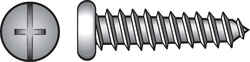 HILLMAN 8 in. x 5/8 in. L Zinc-Plated Pan Head Phillips/Slotted Sheet Metal Screws 100 per box