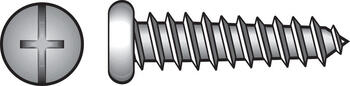 HILLMAN 8 in. x 5/8 in. L Zinc-Plated Pan Head Phillips/Slotted Sheet Metal Screws 100 per box