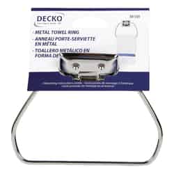 Decko Chrome Stirrup Towel Ring Metal