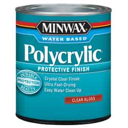 Minwax Indoor Clear Polycrylic 0.5 pt. Gloss Gloss
