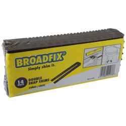 Broadfix 1.8 in. W x 8 in. L x 8 in. L Plastic Double Snap Shims 14 pk