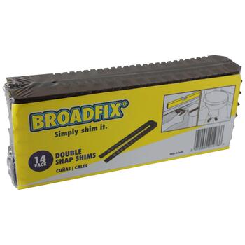 Broadfix 1.8 in. W x 8 in. L x 8 in. L Plastic Double Snap Shims 14 pk