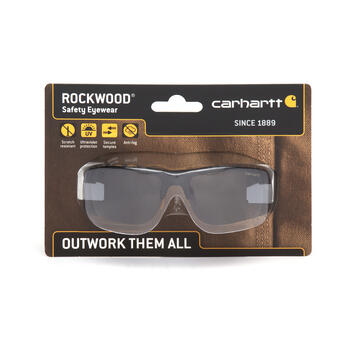 Carhartt Rockwood Anti-Fog Rockwood Safety Glasses Gray Black 1