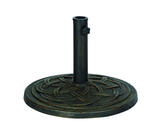 Bond Manufacturing Antique Bronze Envirostone Umbrella Base 17.7 L x 17.7 in. W x 13.18 in. H