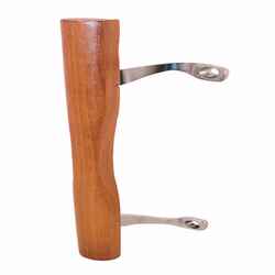Prime-Line 0.3 in. L Chrome Brown Metal Patio Door Pull