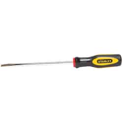Stanley Fluted Cabinet Slotted Screwdriver 6 in. Yellow 1 pc. Steel 3/16