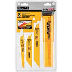 DeWalt Flexvolt Assorted in. L Bi-Metal Reciprocating Saw Blade Set 8 pc. Multi TPI