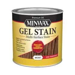 Minwax Transparent Low Luster Walnut Oil-Based Oil-Based Gel Stain 0.5 pt
