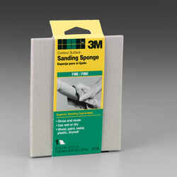 3M 5-1/2 in. L X 4-1/2 in. W X 3/16 in. T 120 Grit Fine Contour Sanding Sponge