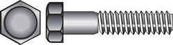 HILLMAN 1/2-13 in. Dia. x 2-1/2 in. L Steel Hex Head Cap Screw 25 box