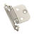 Amerock 1-13/16 in. W x 2-3/4 in. L Satin Nickel Steel Self-Closing Hinge 10 pk