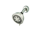 Waterpik PowerPulse Massage Brushed Nickel Seven settings Wallmount Showerhead 1.8 gpm