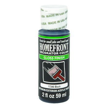 Homefront Gloss Black Hobby Paint 2 oz