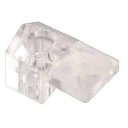 Prime-Line Plastic Coated Clear Small Mirror Holder Clip 20 lb 6 pk