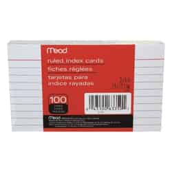 Mead Index Cards 3 in. x 5 in. 100 / Pack