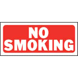 Hy-Ko English No Smoking 6 in. H x 14 in. W Plastic Sign