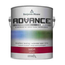 Benjamin Moore Advance Satin Base 1 Alkyd/Styrene Acrylate Paint 1 gal