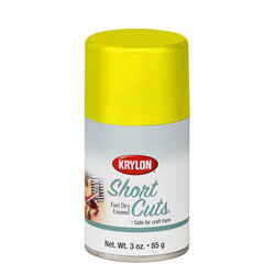 Krylon Short Cuts Gloss Sun Yellow Spray Paint 3 oz