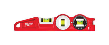 Milwaukee 10 in. Die Cast Magnetic 360 Degree Locking Vial Torpedo Level 3 vial