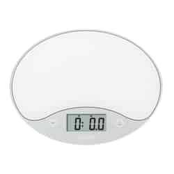 Taylor White White Kitchen Scale 11 Weight Capacity Digital