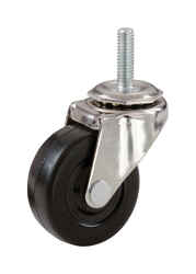 Shepherd 2 in. Dia. Swivel Soft Rubber Caster 80 lb. 1 pk